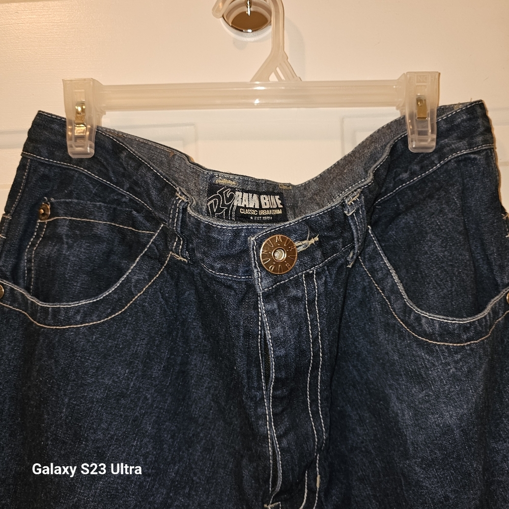 RARE Raw blue skateboard shorts - Picture 5 of 6